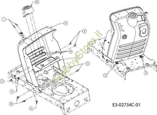 Picture of Cruscotto (2/2) FORMULA 108/17,5 H Cat.2008 Trattorino