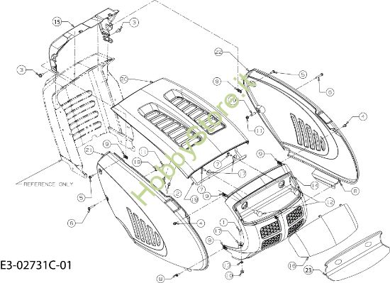 Picture of Carrozzeria FORMULA 108/17,5 H France Cat.2008 Trattorino (solo per il mercato francese)