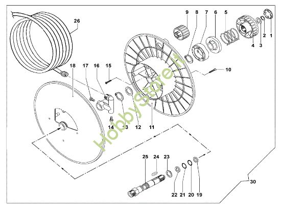 Picture of Avvolgitubo IP 3000 HS Idropulitrice