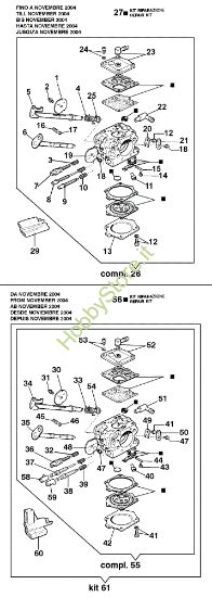 Picture of Carburatore WJ-72A 171 Motosega
