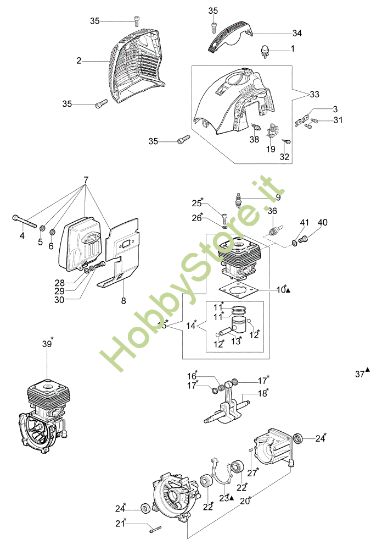 Picture of Motore DS 4200 T (Euro1 / Euro2) Decespugliatore