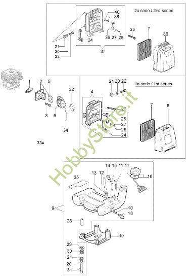 Picture of Serbatoio e filtro aria STARK 3700 T (Euro2) Decespugliatore