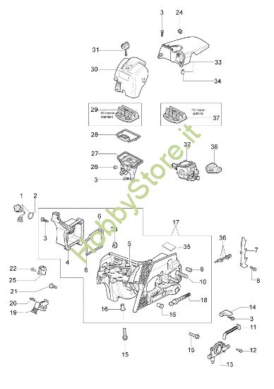 Picture of Basamento MT 3700 (Euro 2) Motosega
