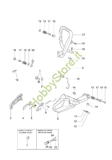 Picture of Serbatoio e impugnatura MT 3700 (Euro 2) Motosega