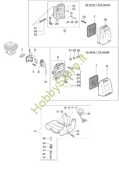 Picture of Serbatoio e filtro aria STARK 42 BP Decespugliatore