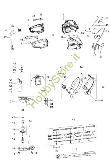 Picture of Esploso TG 750 E Tagliasiepi elettrico