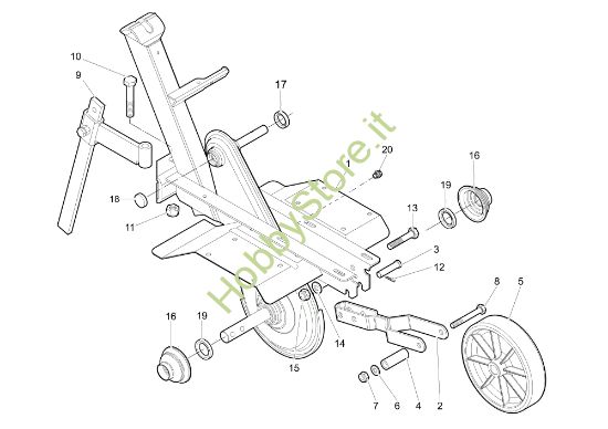 Picture of Telaio MZ 2085 Motozappa