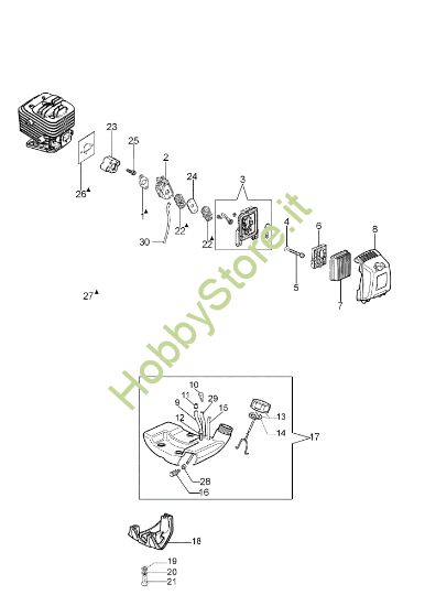 Picture of Serbatoio e filtro aria PT 2700 Potatore