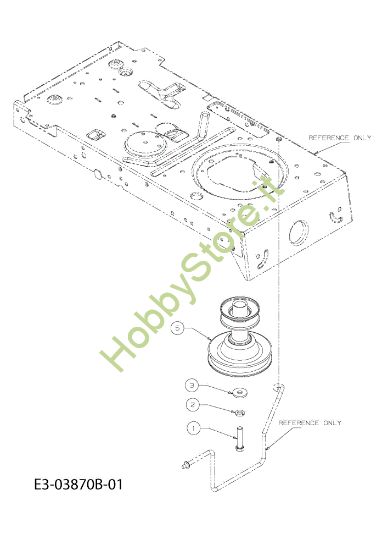 Picture of Leva e puleggia motore KOMMAND 80/12,5 T Trattorino