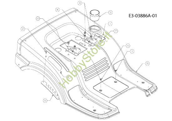 Picture of Carrozzeria posteriore KOMMAND 92/15,5 AM Trattorino