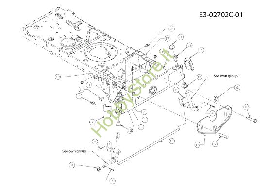 Picture of Assale anteriore STORM 108/15,5 T Trattorino