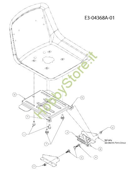 Picture of Supporto sedile STORM 108/15,5 T Trattorino