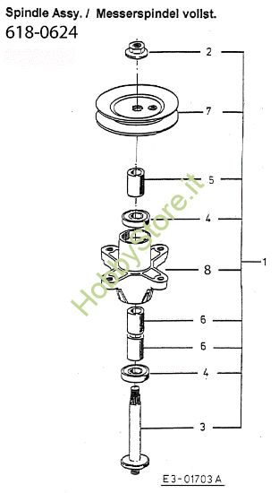 Picture of Supporto lame STORM 108/17,5 H Trattorino