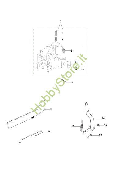 Picture of Leve di controllo LR 53 PK (K700) Rasaerba