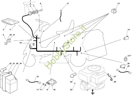 Picture of Parti elettriche EF 72C/12,5M Cat.2009 Trattorino