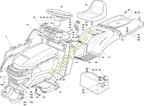 Picture of Carrozzeria EF 102C/16,5M Cat.2009 Trattorino