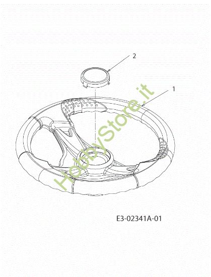 Picture of Volante KOMMAND PLUS 105/17,5 H Trattorino