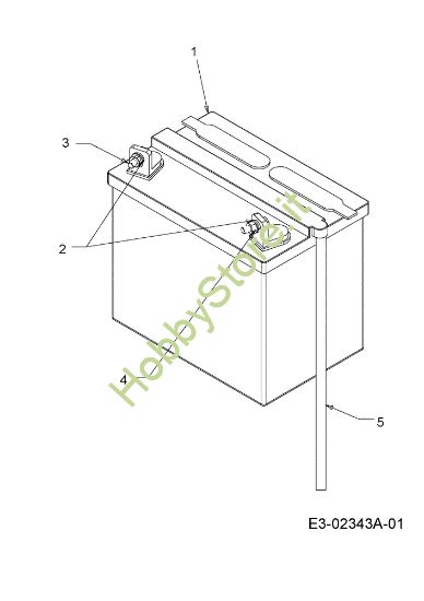 Picture of Batteria KOMMAND PLUS 105/22 H Trattorino