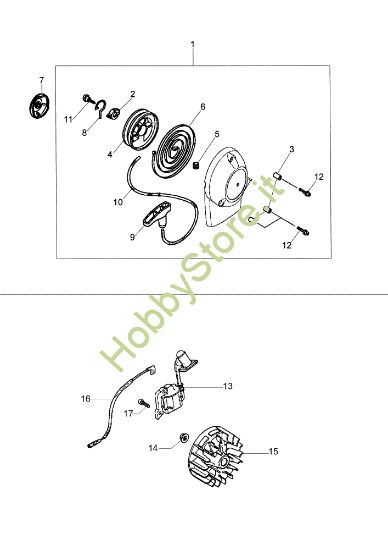 Picture of Avviamento completo MZ 2030 Motozappa