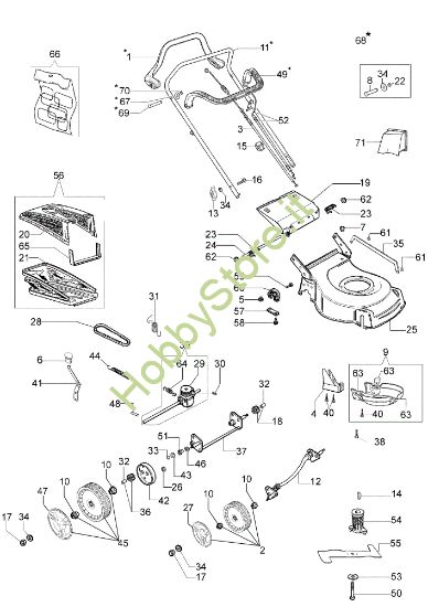 Picture of Esploso LR 48 TBQ COMFORT Rasaerba