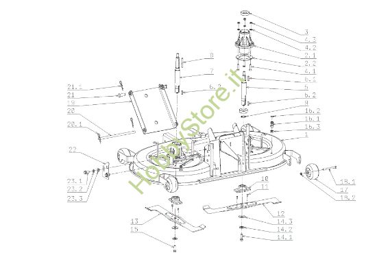 Picture of Piatto di taglio (1/3) EF 105J/18H Cat.2009 Trattorino