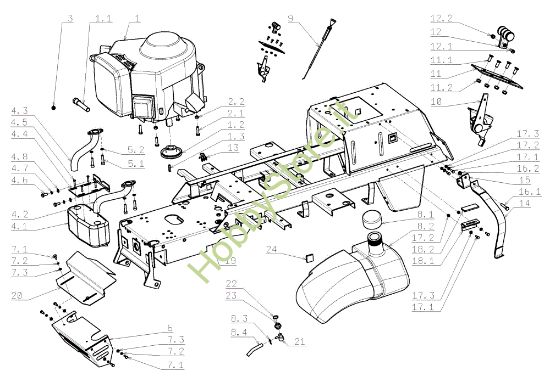Picture of Motore EF 124J/22H Cat.2009 Trattorino