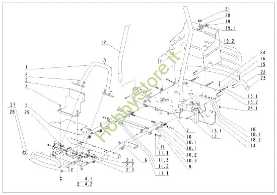 Picture of Telaio TUAREG 92 Cat.2009 Trattorino