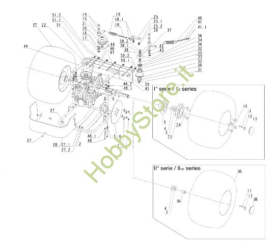Picture of Assale posteriore TUAREG 92 4x4 Cat.2009 Trattorino