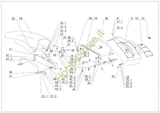 Picture of Cofano TUAREG 92 4x4 Cat.2009 Trattorino