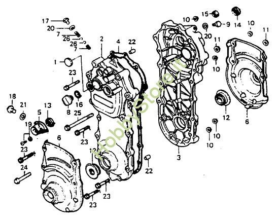 Picture of Scatola cambio 106 (Fino/Until 2009) Motozappa