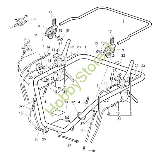 Picture of Comandi manubrio NTR 550 D (Hydro) (Fino/Until 2009) Transporter