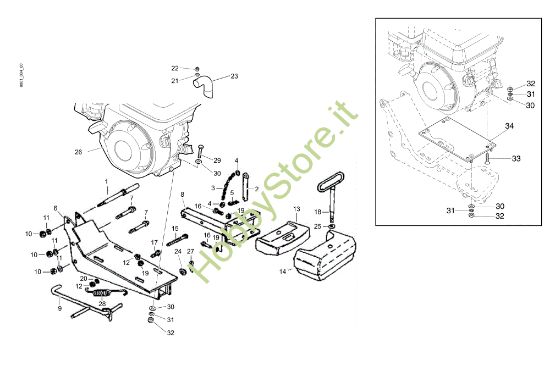 Picture of Carpenteria (1/2) 160 (Fino/Until 2009) Motozappa