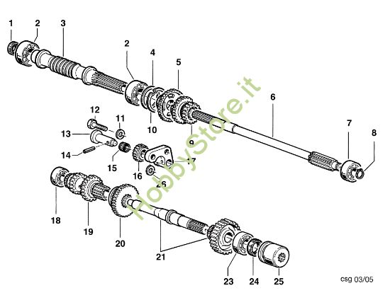 Picture of Ingranaggi (Cambio) KAM 4 (Fino/Until 2009) Motocoltivatore