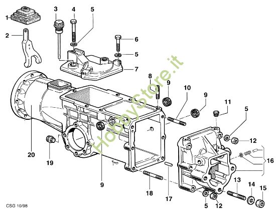 Picture of Scatola cambio KAM 5 (Fino/Until 2009) Motocoltivatore