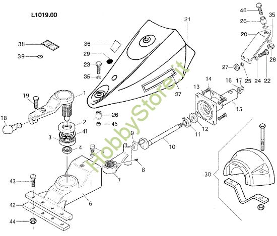 Picture of Movimento in bagno d'olio L0101900 KAM 5 (Fino/Until 2009) Motocoltivatore