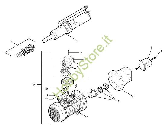Picture of Motore e cilindro SPLIT 110 T+PTO Spaccalegna