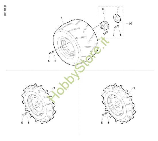 Picture of Ruota FC 30 M (Fino/Until 2009) Falciatrice
