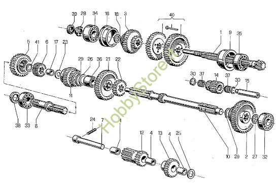 Picture of Ingranaggi (Cambio) 700-800 Motocoltivatore
