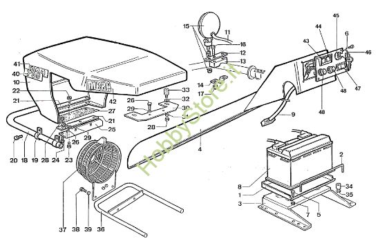 Picture of Impianto elettrico "Fari manubrio FOG" 700-800 Motocoltivatore