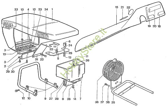 Picture of Cofano e carrozzeria 700-800 Motocoltivatore