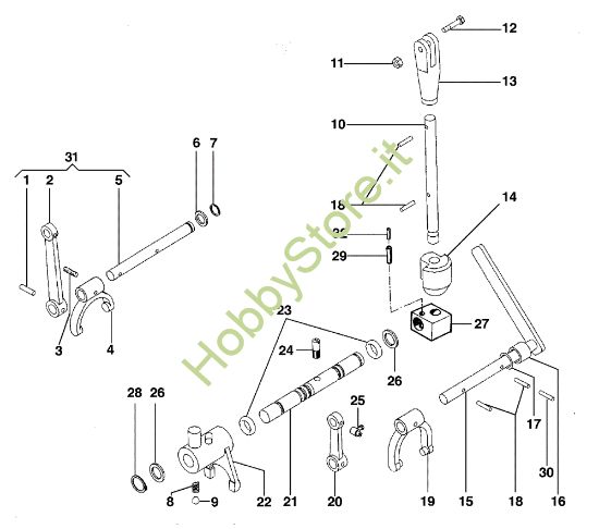 Picture of Comandi interni BRIK 1 (Fino/Until 2009) Motocoltivatore