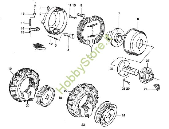 Picture of Freni e ruote 506 / 506 CDA Motocoltivatore