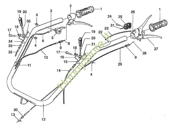Picture of Manubrio 506 / 506 CDA Motocoltivatore