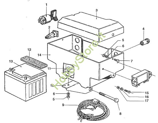 Picture of Impianto elettrico 508 / 508 CDA Motocoltivatore