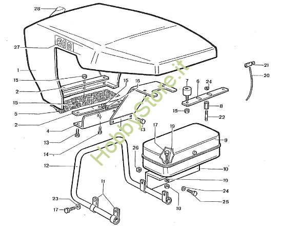 Picture of Cofano e carrozzeria (6LD360 - 400 - 435) 600 Motocoltivatore