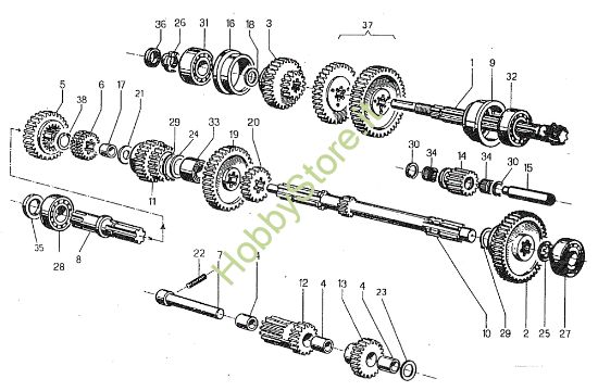 Picture of Ingranaggi 600 Motocoltivatore