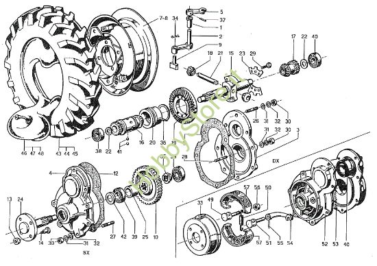 Picture of Freni e ruote 600 Motocoltivatore