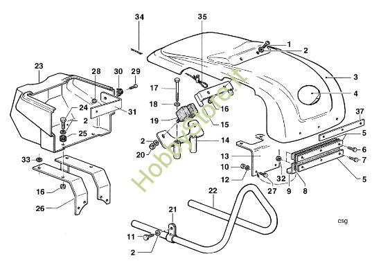 Picture of Cofano (Vers. 2) MAK 16 (Fino/Until 2009) Motocoltivatore
