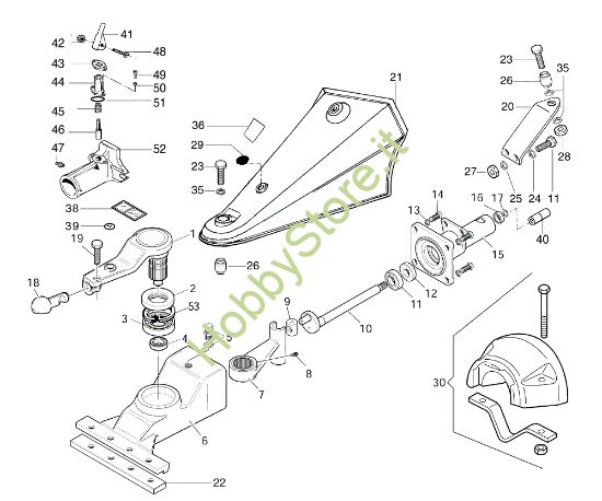 Picture of Movimento in bagno d'olio L0101500 MAK 16 (Fino/Until 2009) Motocoltivatore