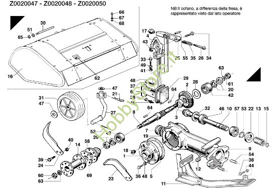 Picture of Fresa Z0020047/Z0020048/Z0020050 MAK 17 (Fino/Until 2009) Motocoltivatore